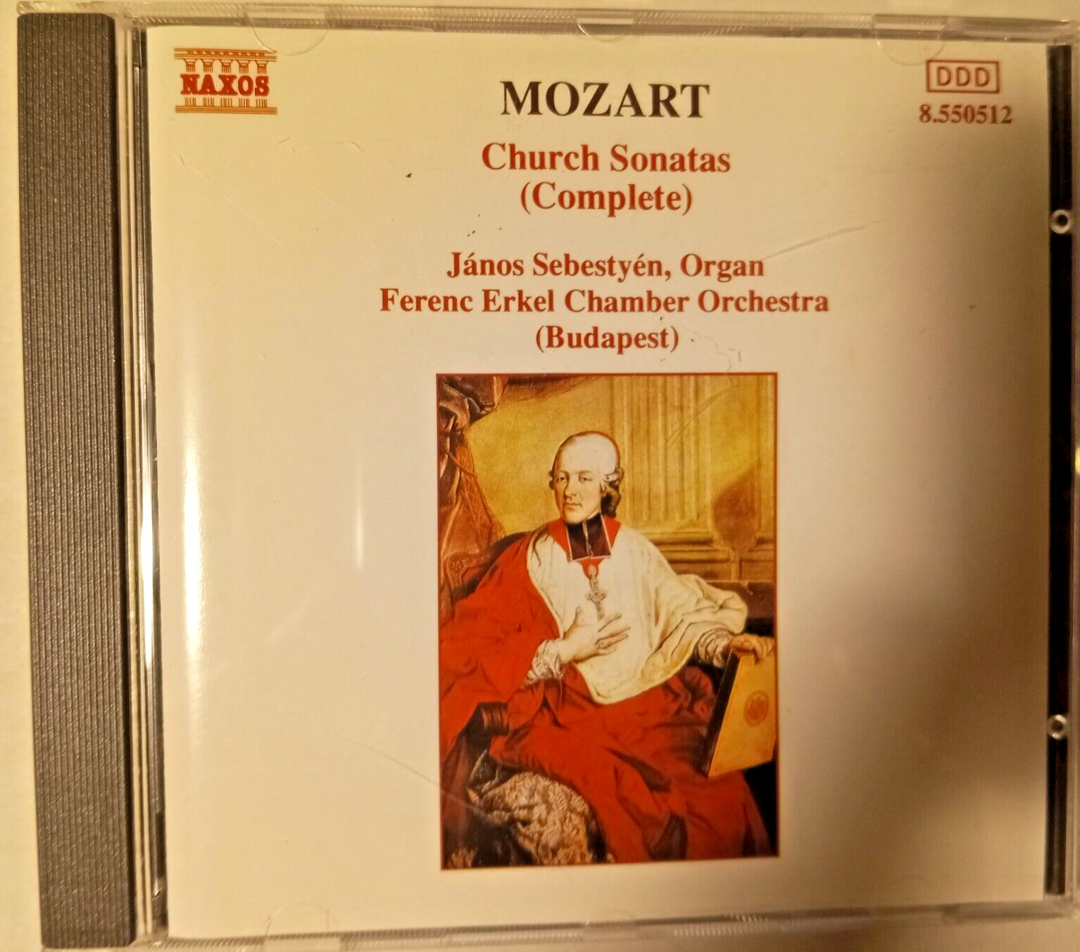 Janos Sebestyen ORGAN, Erkel Chamber Orch Budapest-Mozart Church Sonatas CD NM