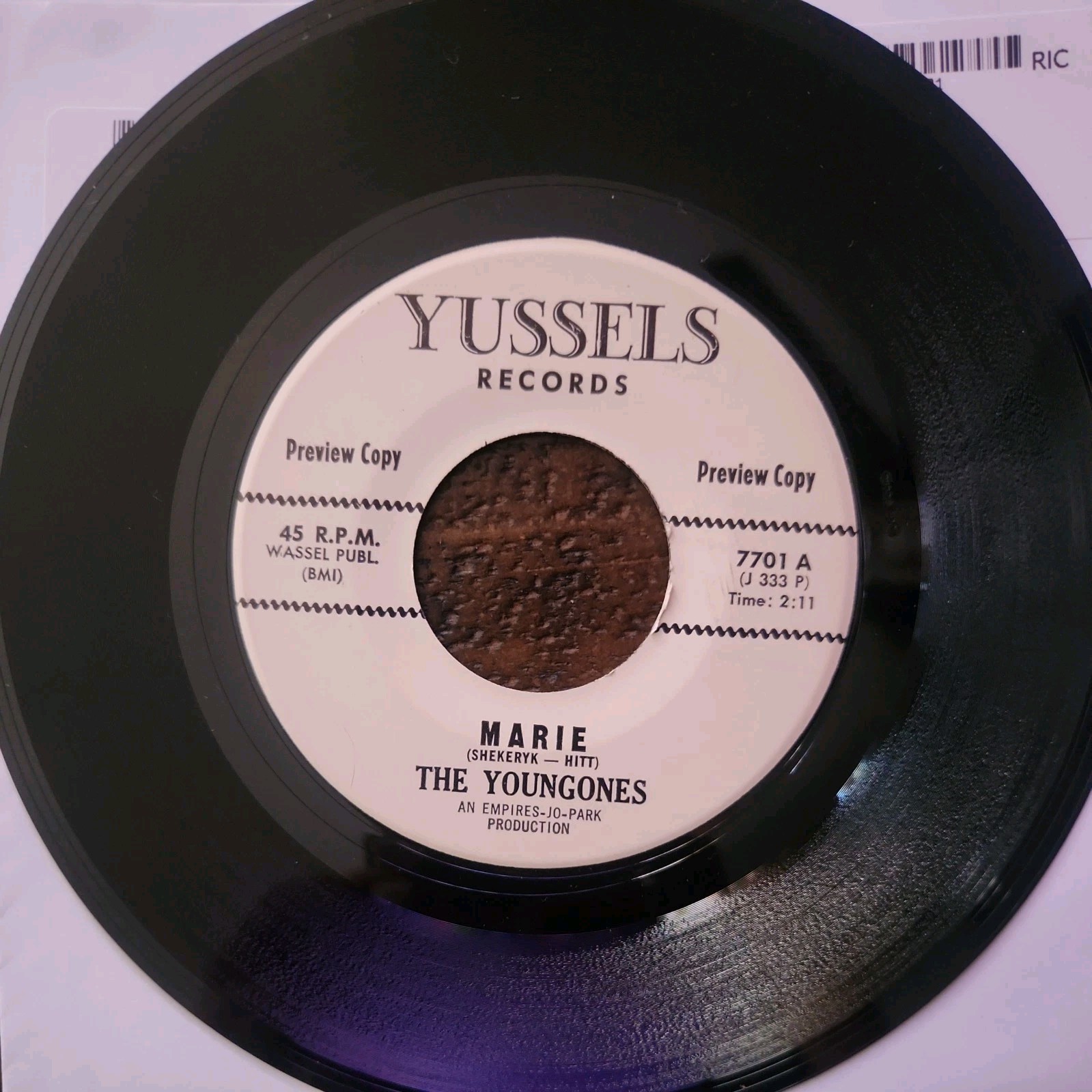 Doo-Wop 45 - Youngones - Marie - Yussels VG++