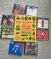 Rolling Stones Autographed Hot Stuff Memorabilia Book & Original CD Lot picture
