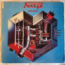 Accept Metal Heart LP Vintage 1985 Portrait 12