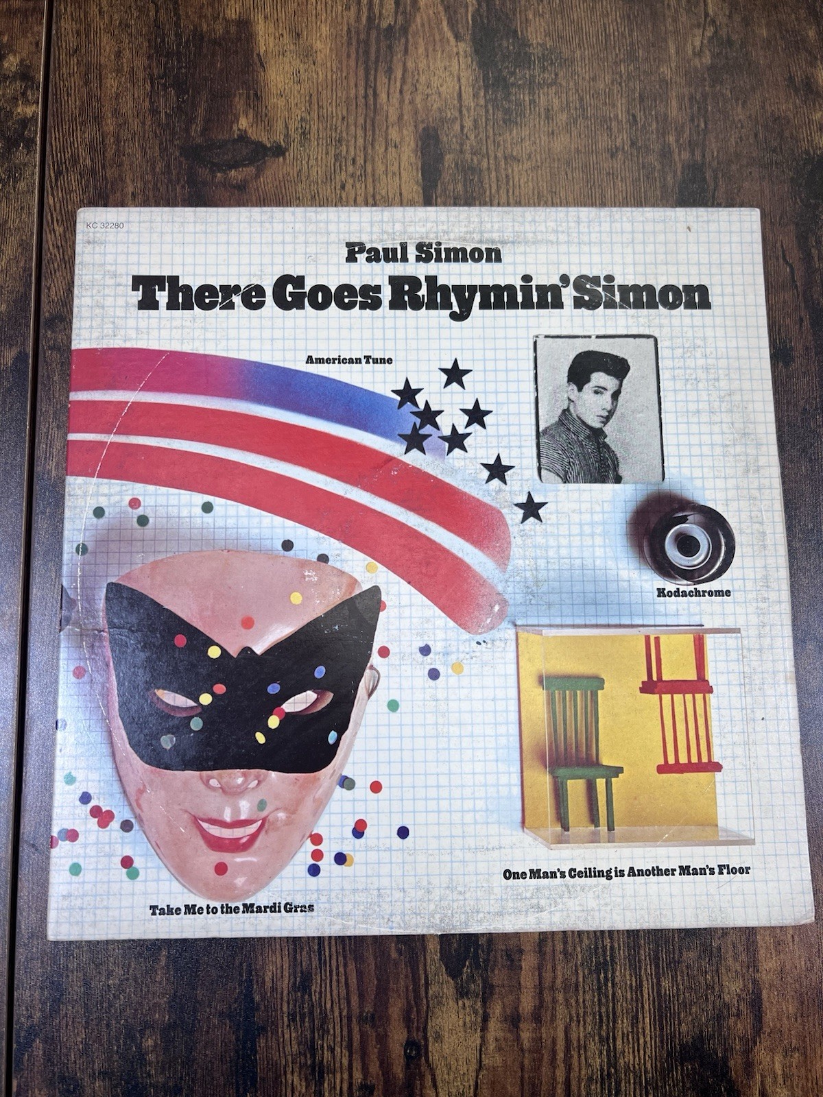 Vintage 1973 PAUL SIMON– There Goes Rhymin' Simon 32280  Vinyl LP33