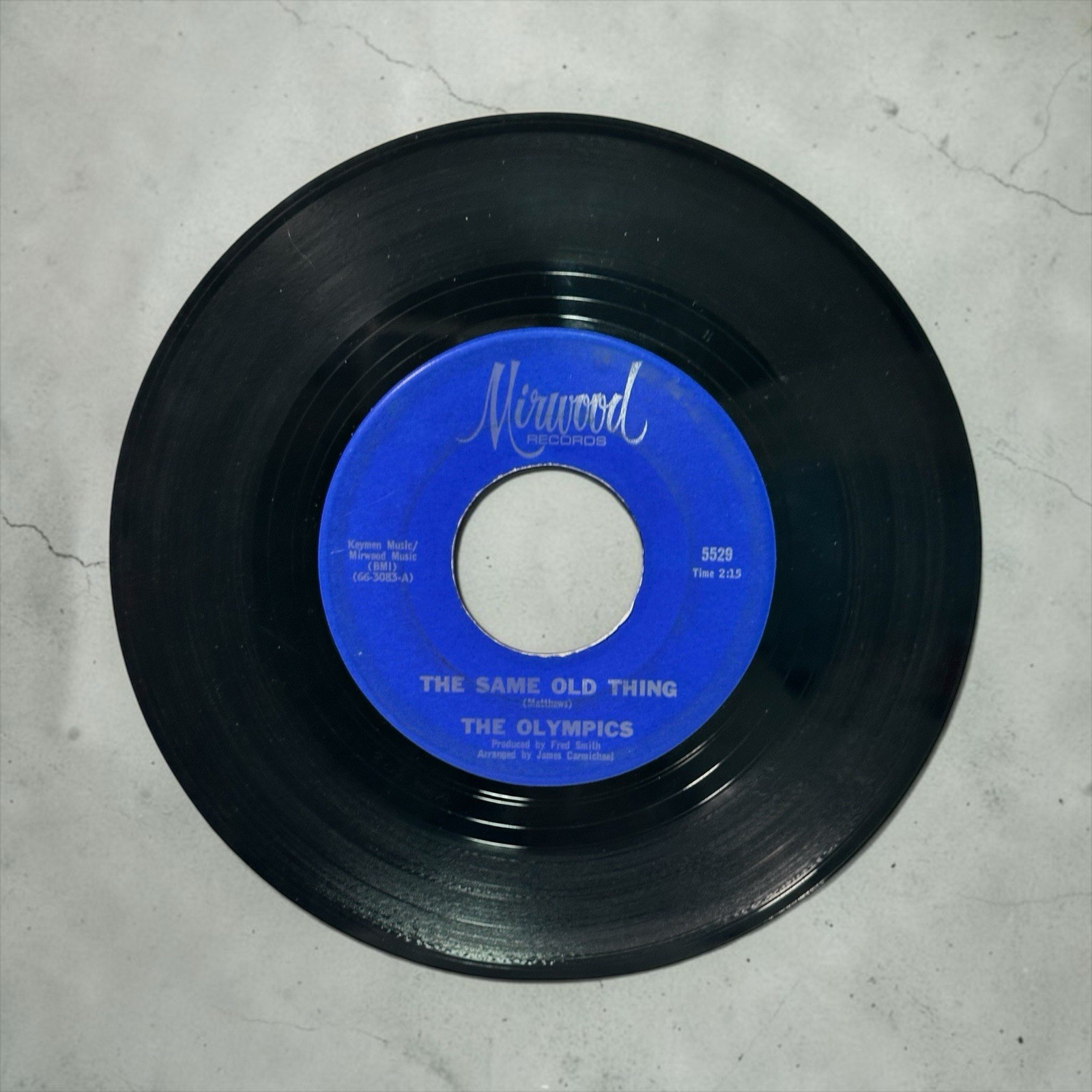 THE OLYMPICS: Same Old Thing/ I'll Do a Little Bit More - 1967 Vinyl 45 Mirwood