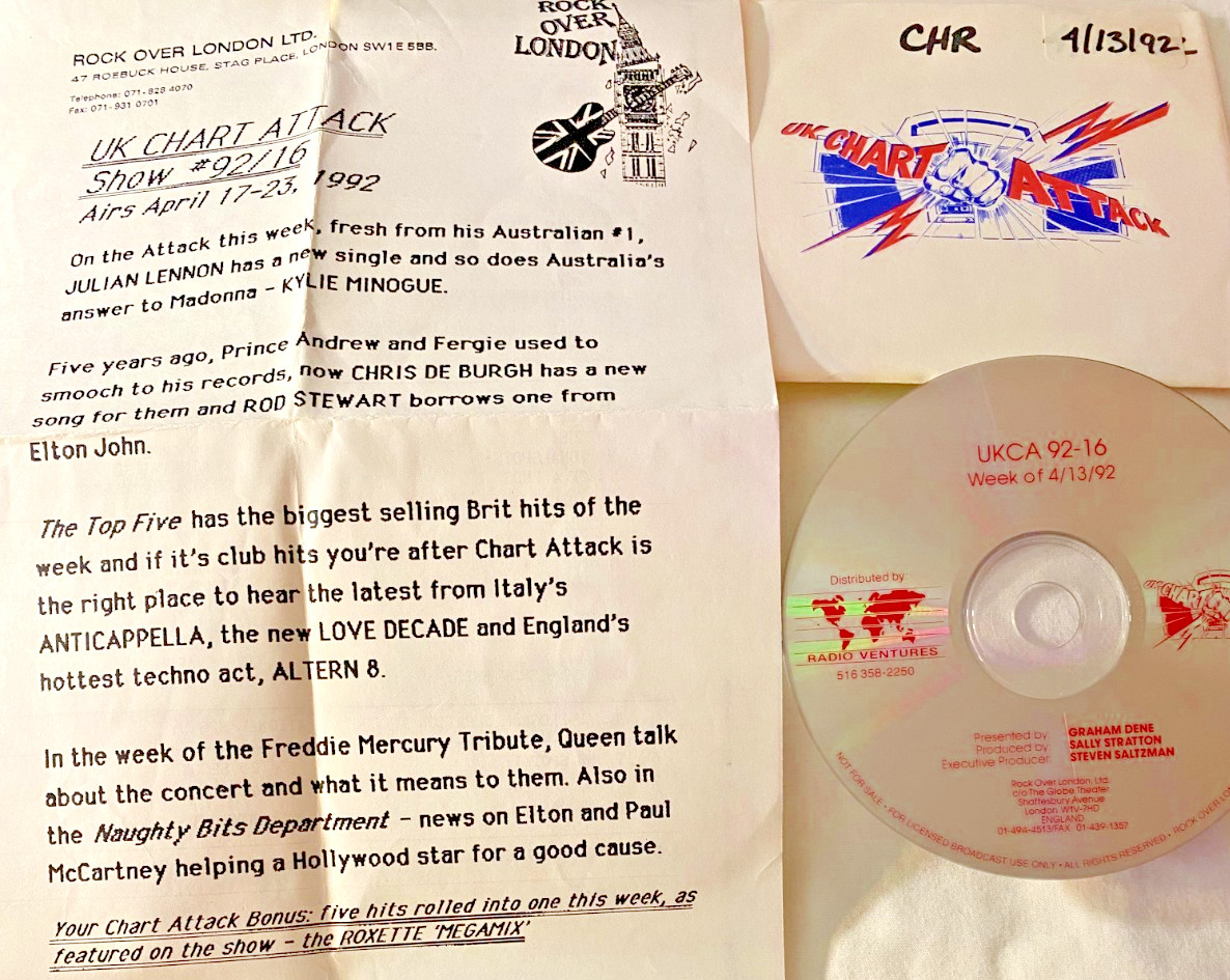 4/17/92 ROCK OVER LONDON, JULIAN LENNON, ANNIE LENNOX, SHAKESPEAR\'S SISTER, XTC