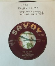 1952 R&B Varetta Dillard Them There Eyes/You Are Gone Savoy-859 VG+ picture