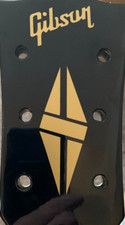 2 Gibson Guitar Headstock Logos & 1 Split Diamond, Die-Cut VINYL Decal, OEM Size picture