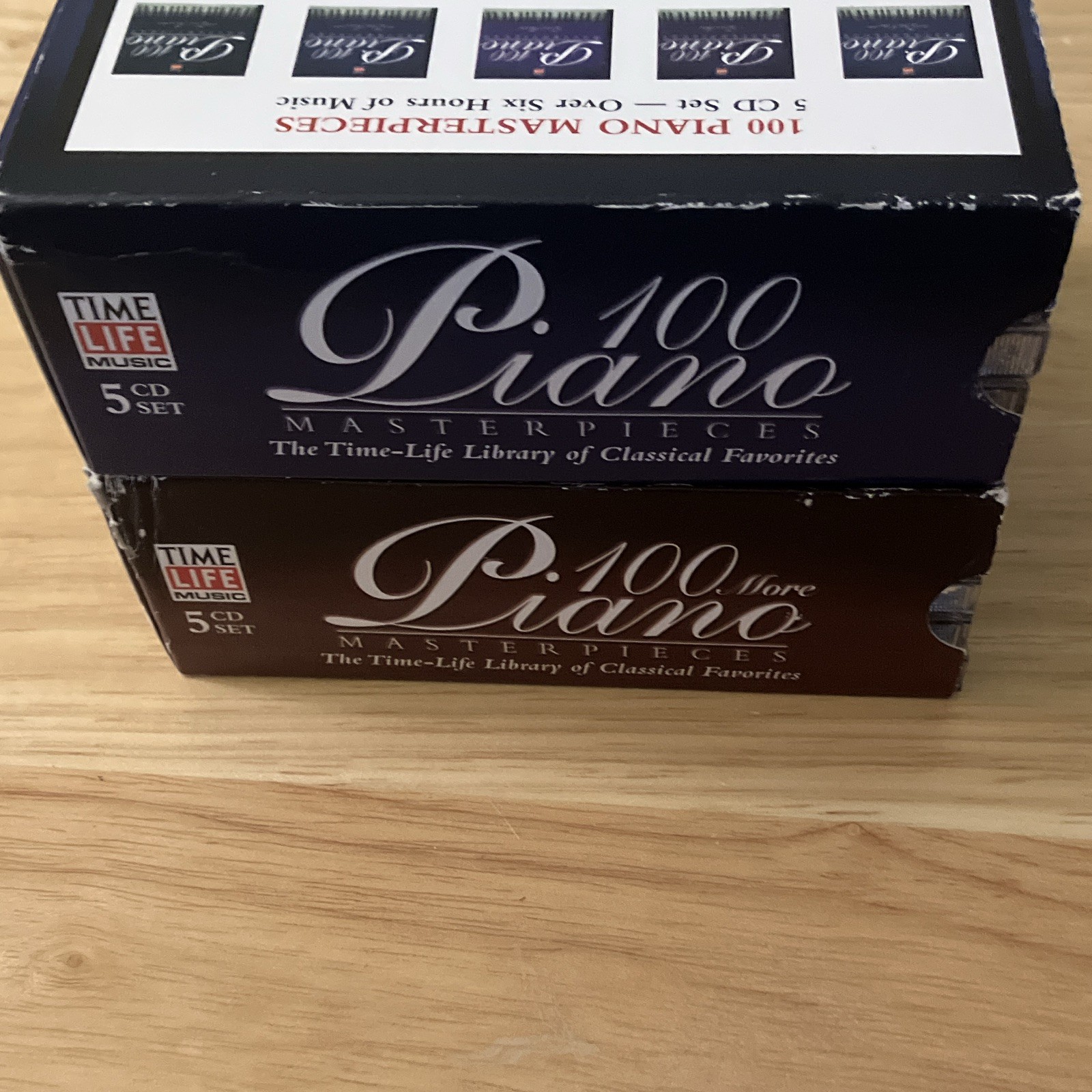DUEL BOX SETS 100 PIANO MASTERPIECES AND 100 MORE PIANO MASTERPIECES COLLECTION