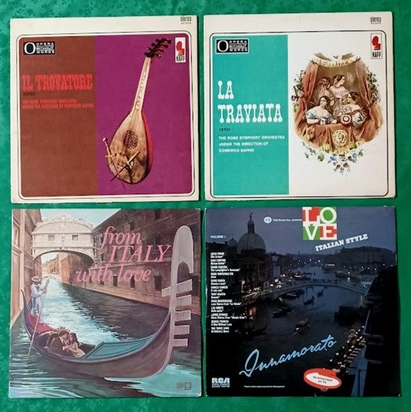 Italian Vinyl Record Collection - RARE Italy Italia