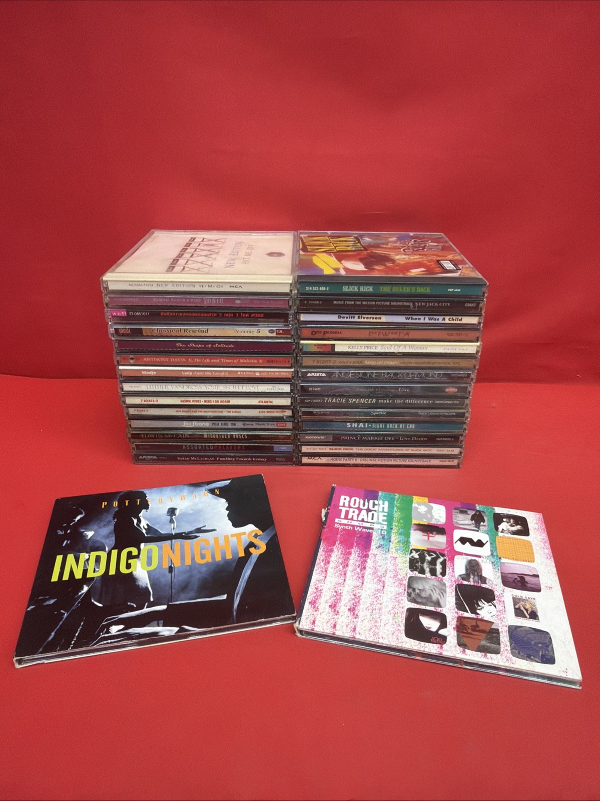 Mixed Lot 30 CDs Slick Rick New Edition Luther Vandross R&B Hip Hop Soul Pop #87