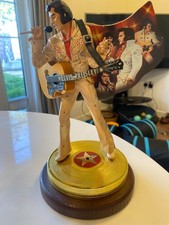 V.RARE: Elvis Musical Ornament / Statue 'The Sensation' BRADFORD EXCHANGE picture