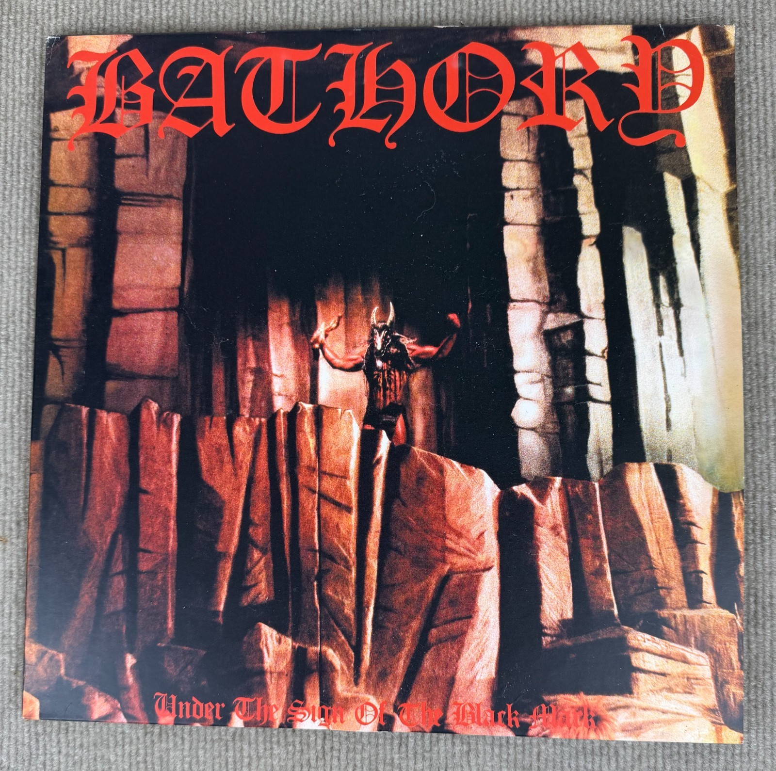 Bathory Under Sign Black Mark LP 2010 Transparent Blue Vinyl BMLP666-3