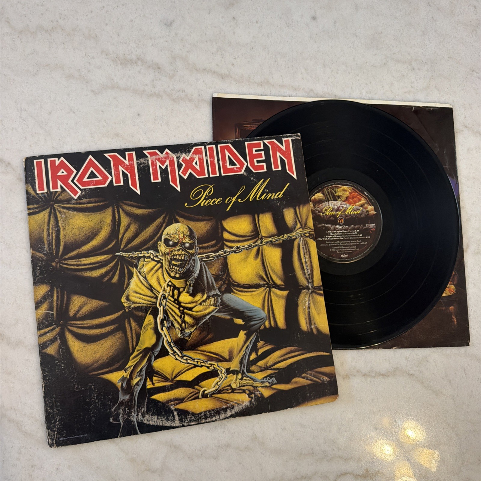 Iron Maiden Piece of Mind Original Press 1983 Vinyl Lp Rare Vintage St-12274