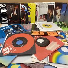 Huge lot of over 70 VTG vinyl 45 records - picture sleeve singles - rock pop mor picture