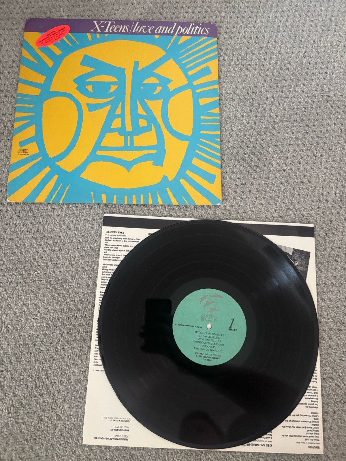 X-Teens- Love And Politics- New Wave Pop Promo-1984- LP