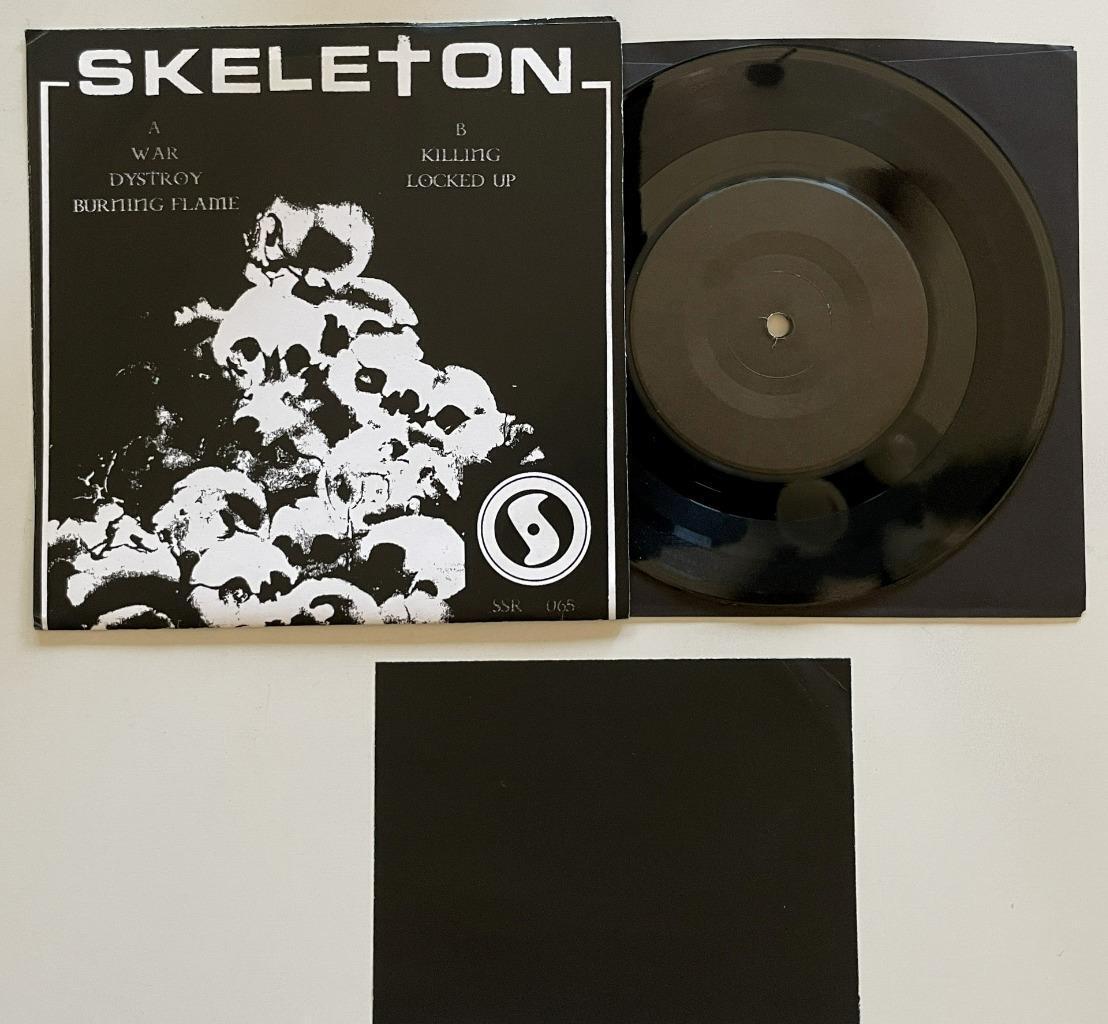 Skeleton Pyramid of Skull EP 45 rpm PS EX Super Secret Records Hardcore Punk