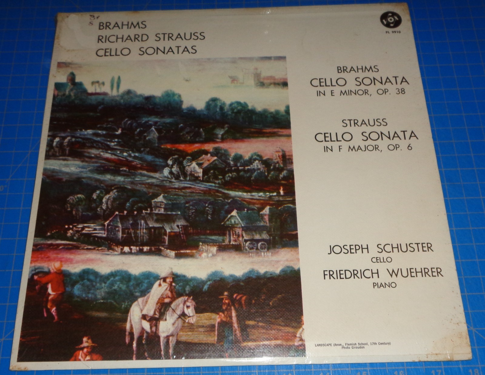 Joseph Schuster/Friedrich Wuehrer STRAUSS/BRAHMS Cello Sonata Vox PL 9910 SEALED