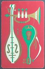 Musical Instruments Vintage Single Swap Playing Card Ace of Spades picture