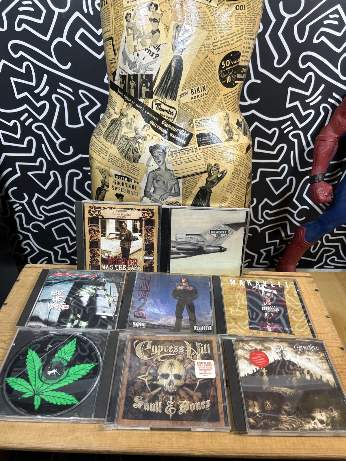 Lot Of 8 90’s Rap CDs - Snoop Beastie Boys Spice 1 Quik Tupac Cypress Hill Dre