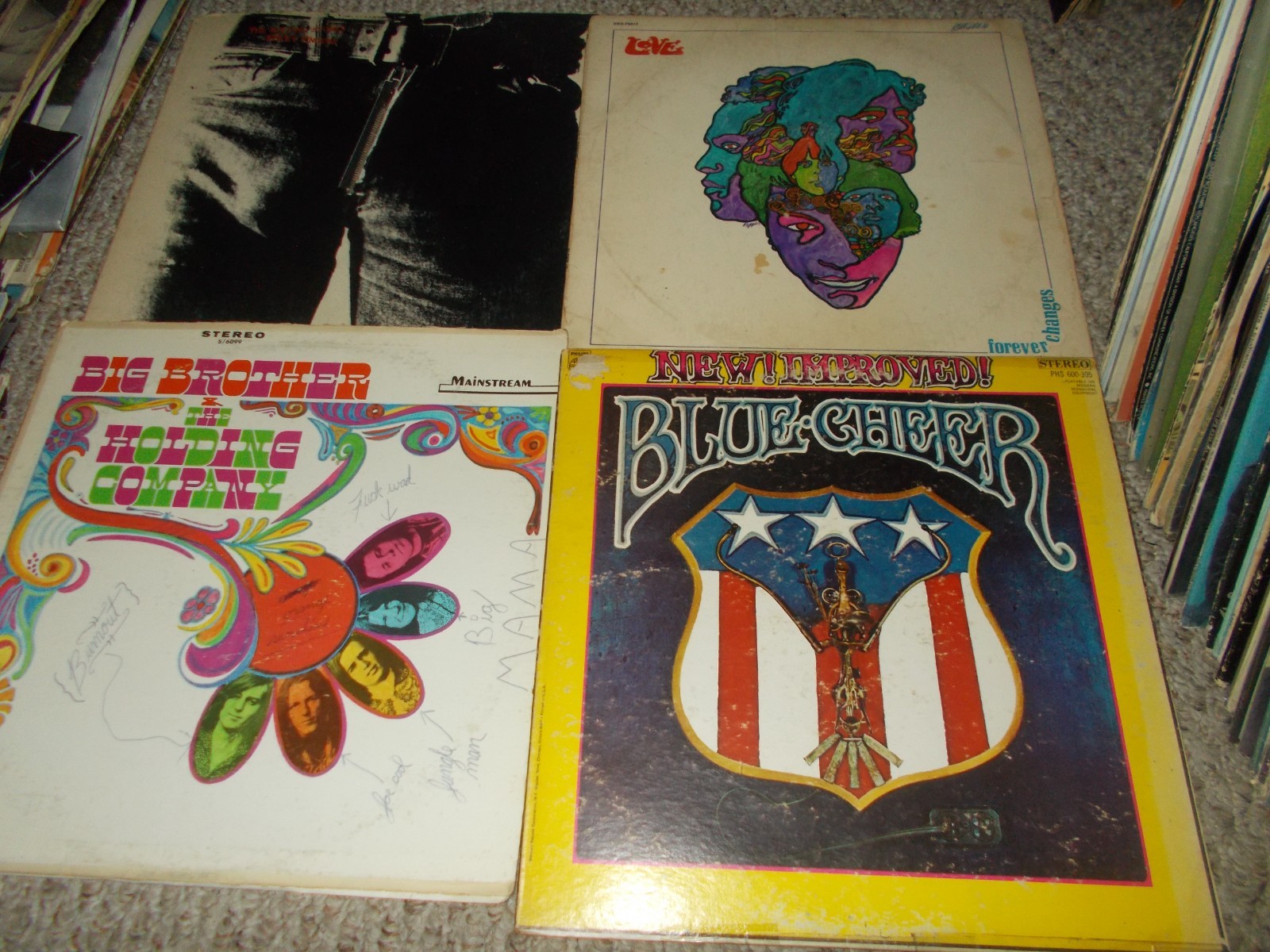 LOT OF 21 ORG PSYCH, HARD ROCK, BLUES ROCK & ROCK LPS LOVE, KEEF HARTLEY+
