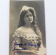.RARE 1908 AMERICAN SOPRANO YVONNE de TREVILLE HANDSIGNED REAL PHOTO POSTCARD picture