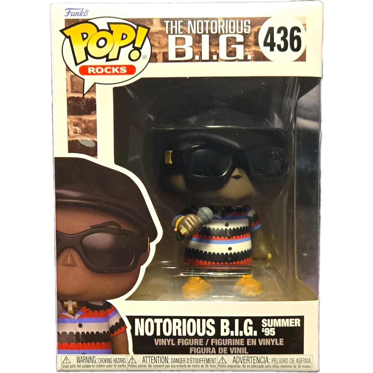 Funko Pop Rocks The Notorious B.I.G. Summer '95 Vinyl Figure #436