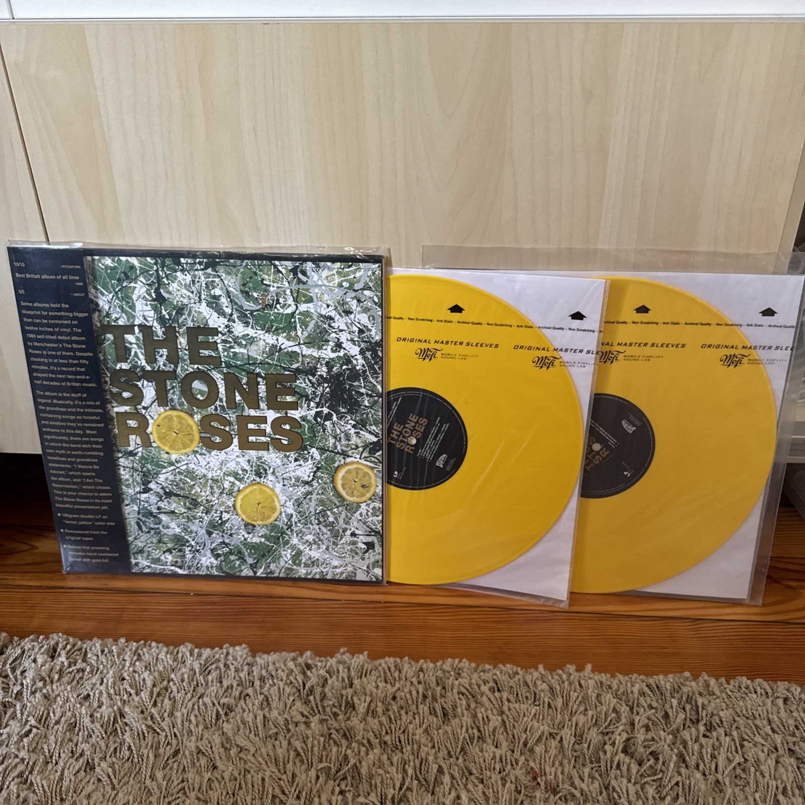 Stone Roses –Debut First LP-Limited Edition To 5000 Numbered Lemon Yellow-Vinyl
