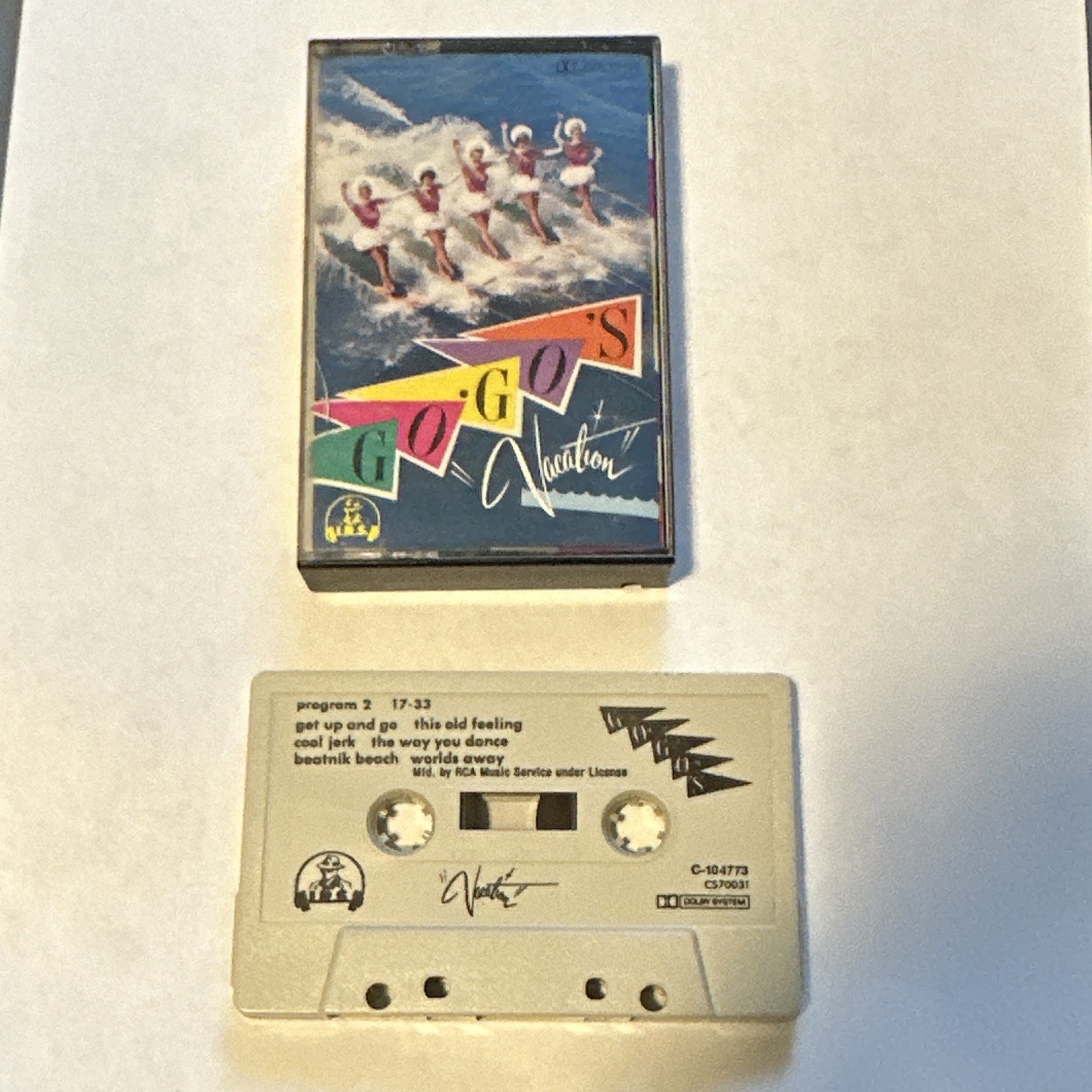 The Go-Go's Vacation Cassette Album I.R.S. 1982 Jewel Case CS70031