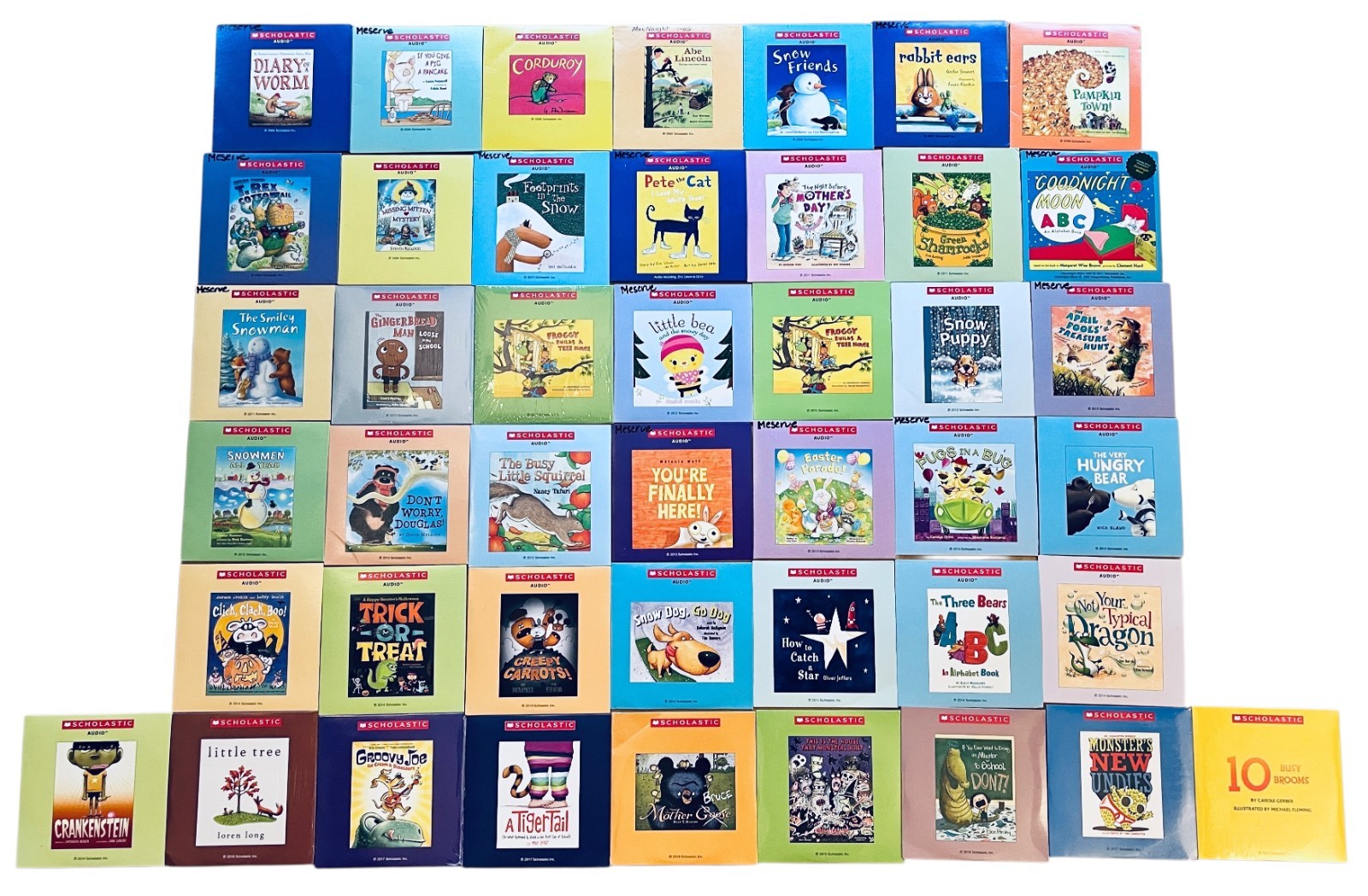 (44) Scholastic Audio CDs Read Aloud Book 2004-2018 Pete The Cat, Halloween