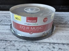 Maxell CD-R Blank Media 30 Pack Spindle Audio Music 32x 80 Minute 700MB Player picture