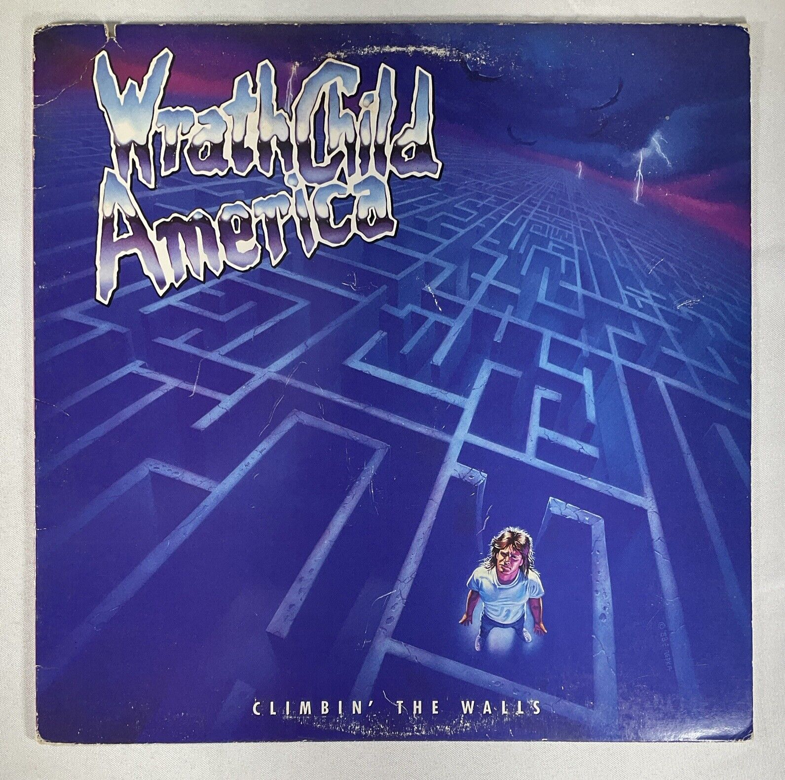 Wrathchild America – Climbin\' The Walls LP 81889-1 Atlantic. Notched.First Press