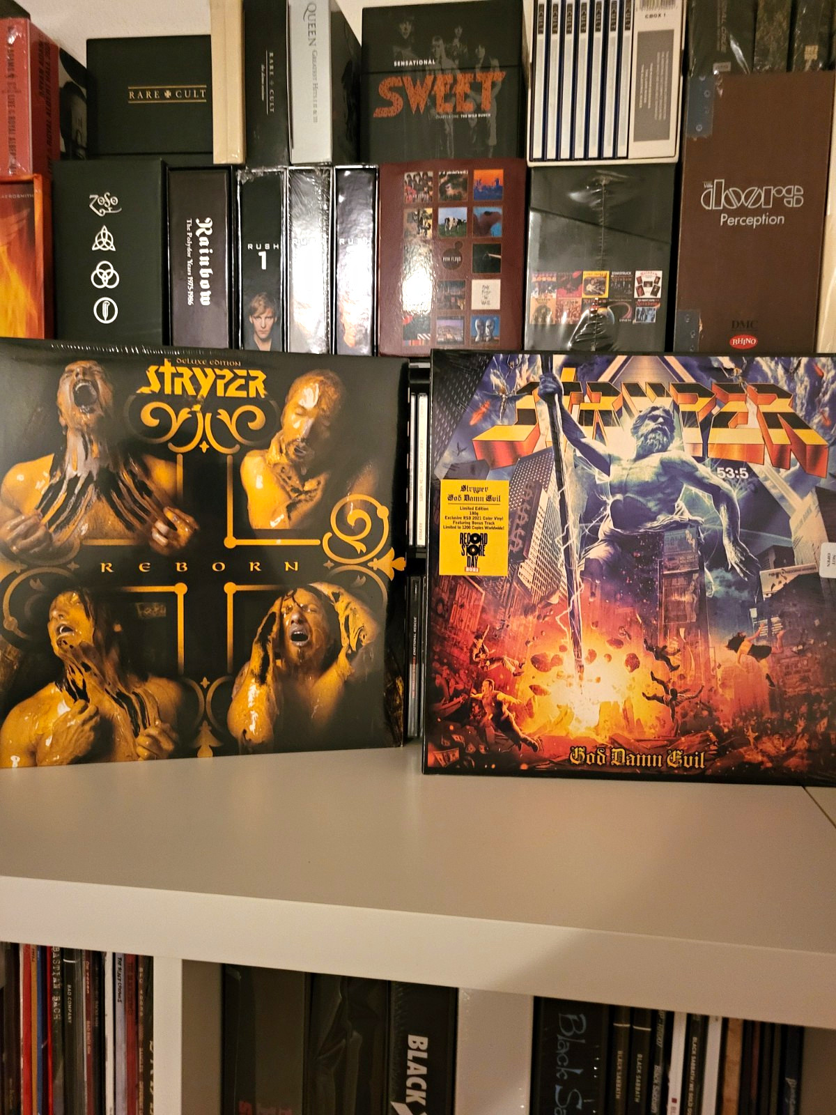  STRYPER VINYL BUNDLE - SEALED - REBORN CHURCH037 #356/777 + GOD DAMN EVIL RSD