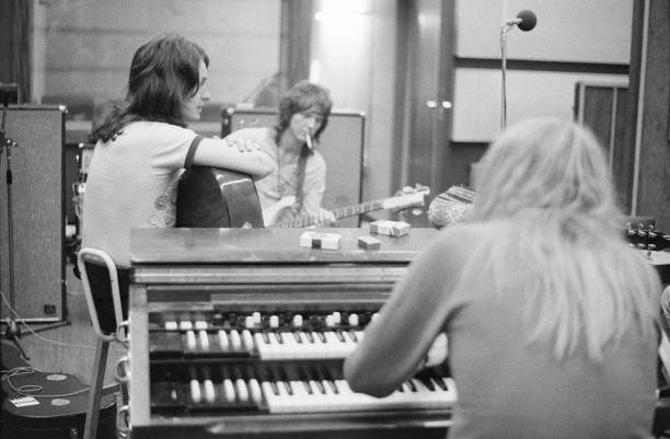 Progressive Rock Band Yes Recording Their Fragile Lp At Advision S- Old Photo 6