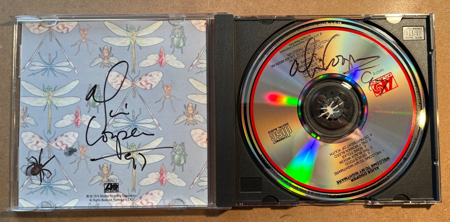 Alice Cooper - Welcome to My Nightmare - Autographed / Signed CD