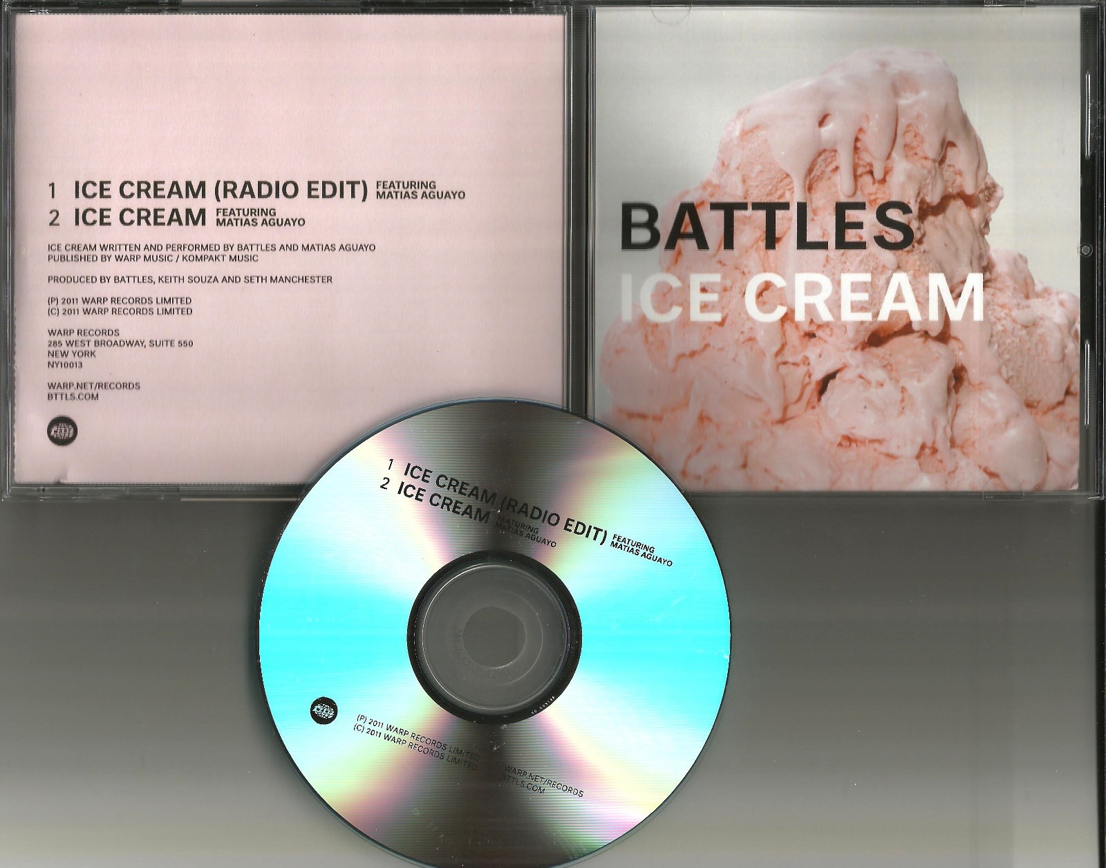 HELMET Drummer BATTLES Ice Cream w/ RARE RADIO EDIT TST PRESS PROMO DJ CD single
