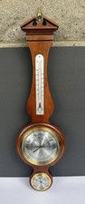 Howard Miller Clock Co Weather Station 612-712 Banjo Wall Barometer Thermometer picture