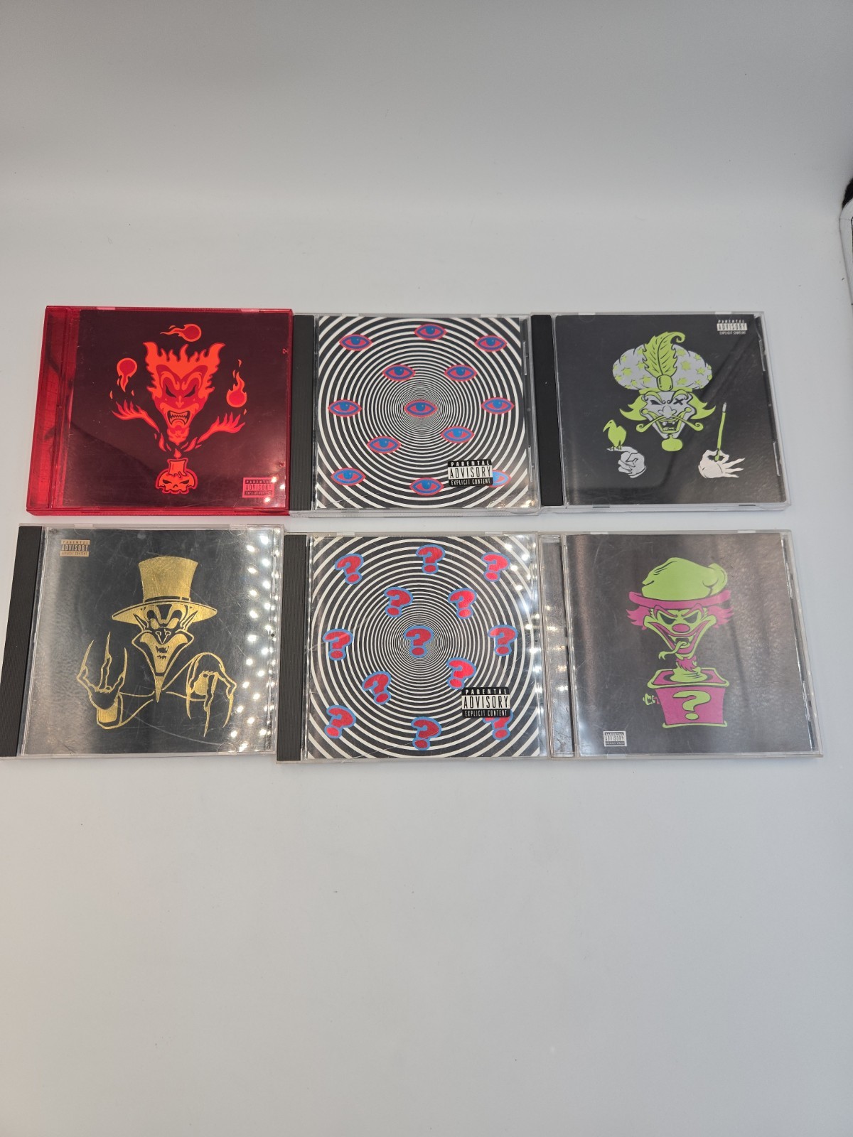 Lot of 6 Insane Clown Posse ICP CDs. Bizarre,Bizzar, & 4 More. Pls Read.