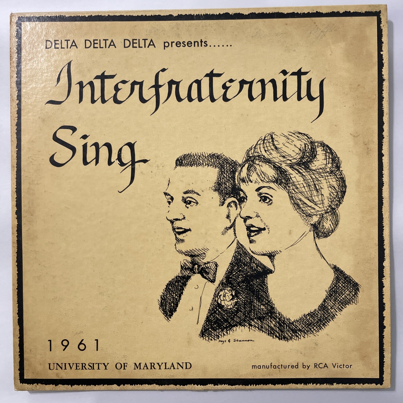 Rare 1961 University of Maryland Interfraternity Sing RCA Custom LP