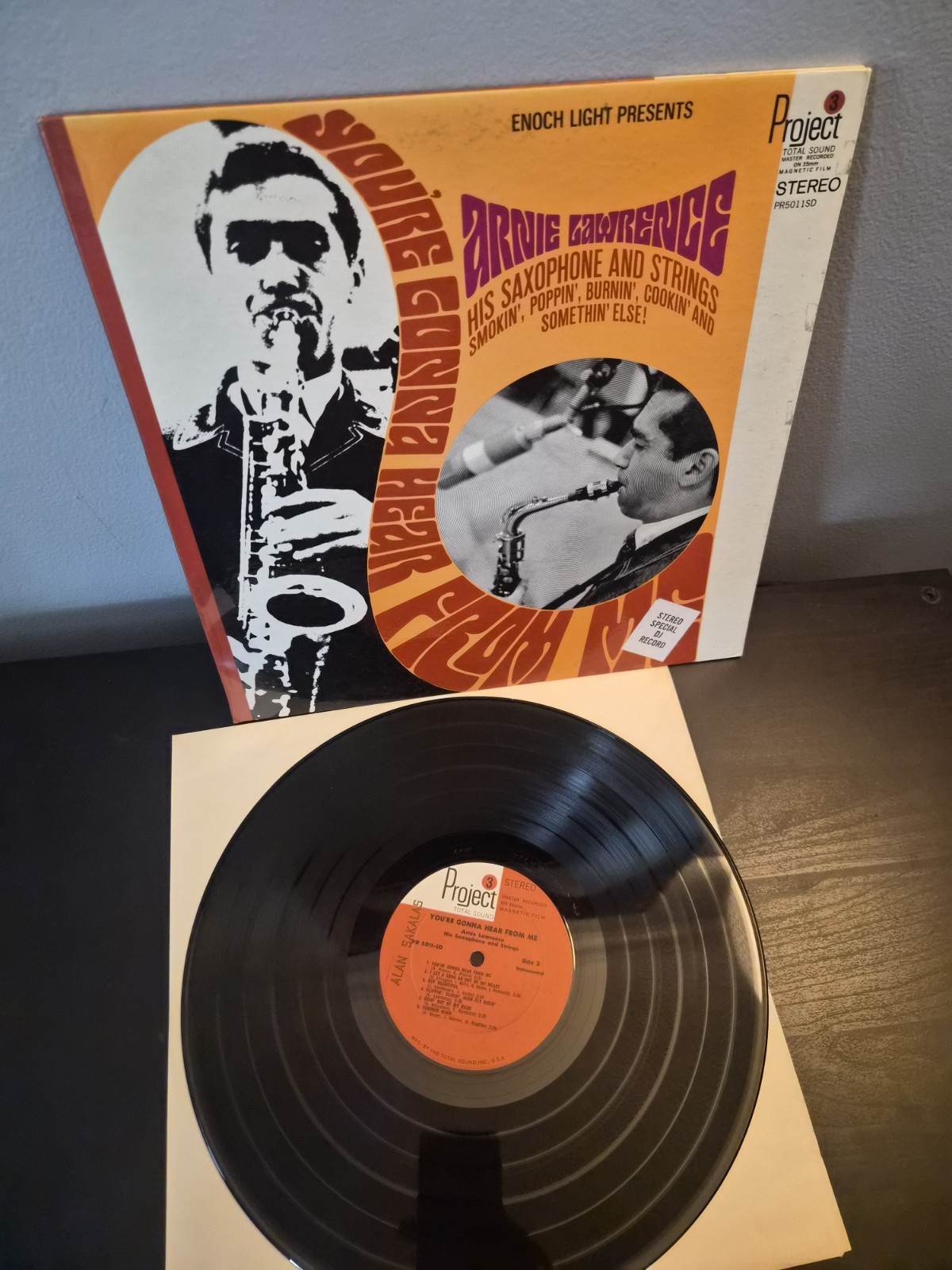 Project 3 Arnie Lawrence His Saxophone & Strings Vinyl LP Stereo VG+
