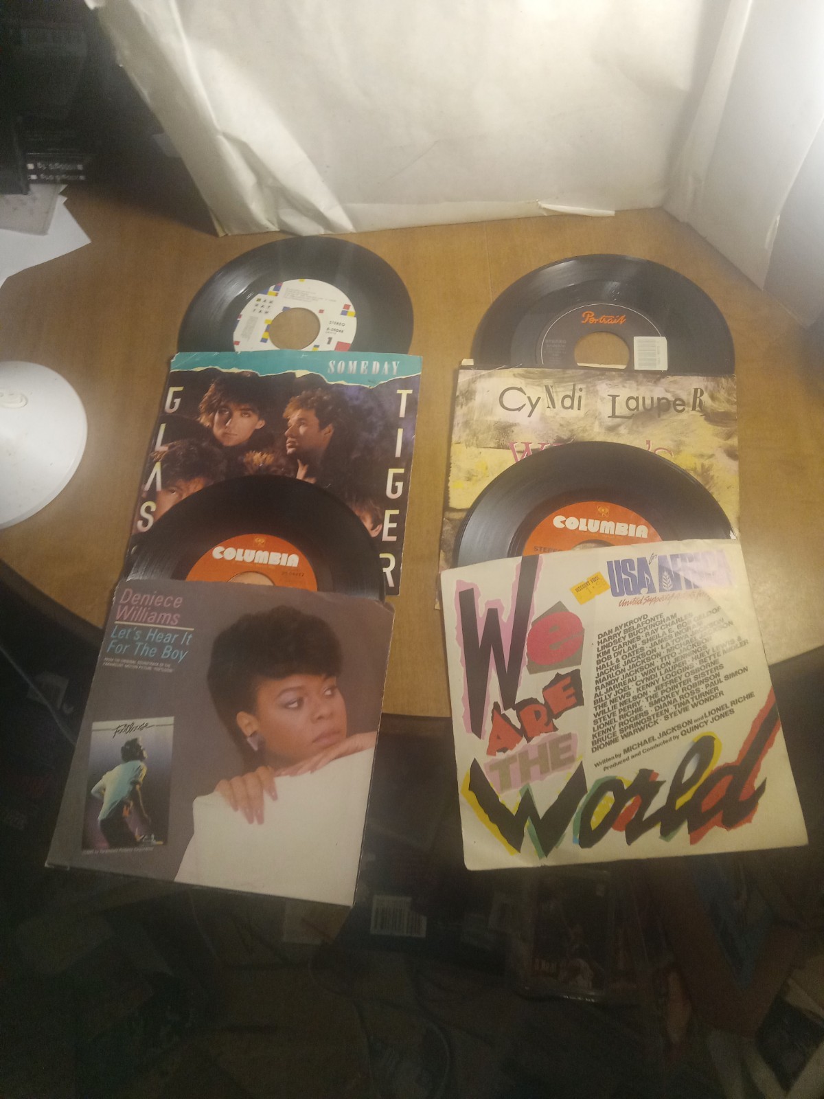 1970\'s-1980s Pop / Rock Lot Of 10 -45 RPM Records With Picture Sleeve