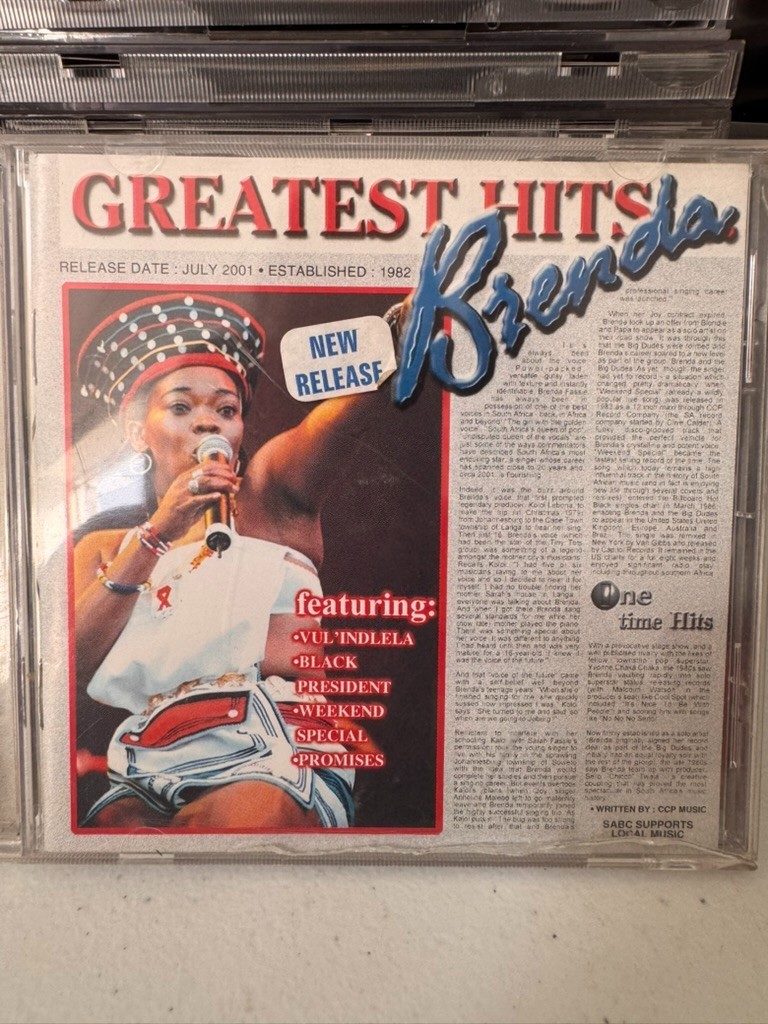 Brenda Fassie - Greatest Hits (CD 2001) South Africa Import - VGC