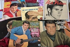 Set Of 6 Ricky Nelson Autographed Vinyls With COA’s picture