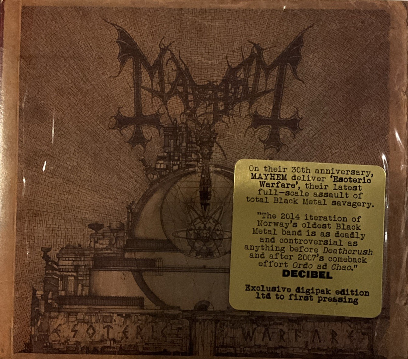 Mayhem - Esoteric Warfare CD 2014 Season Of Mist – SOM 333D [LTD OG Digipak] NEW