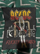 Vintage 1980s AC/DC Back Patch. Flick of the switch  picture