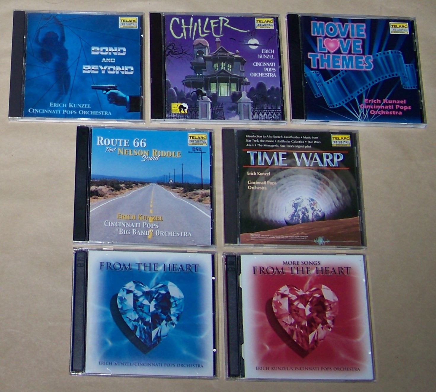 Erich Kunzel & Cincinnati Pops 7 CD Lot: Movie-Film Music