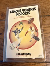 Vintage Famous Moments in Sports Radio Reruns Cassette Tape 1978 Historic Calls picture