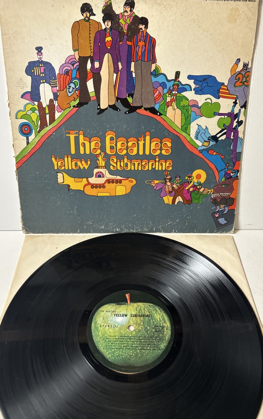 The Beatles – Yellow Submarine LP (1969) Apple Records SW-153 Original Cover