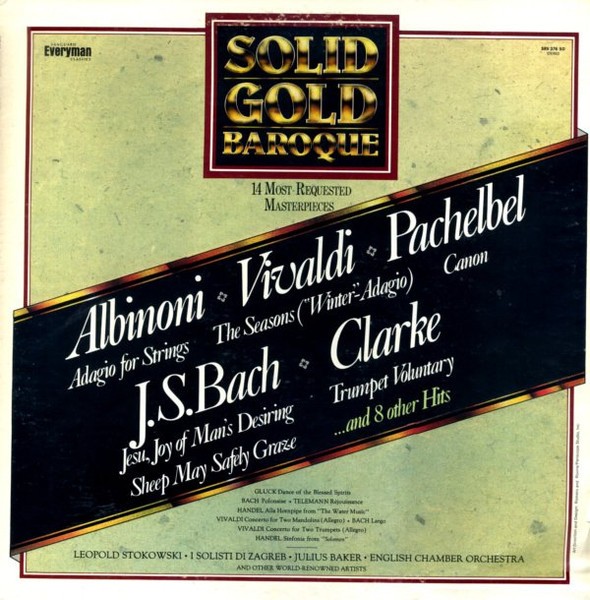 Tomaso Albinoni ✥ Antonio Vivaldi ✥ Johann Pachelbel ✥ Johann Sebastian Ba