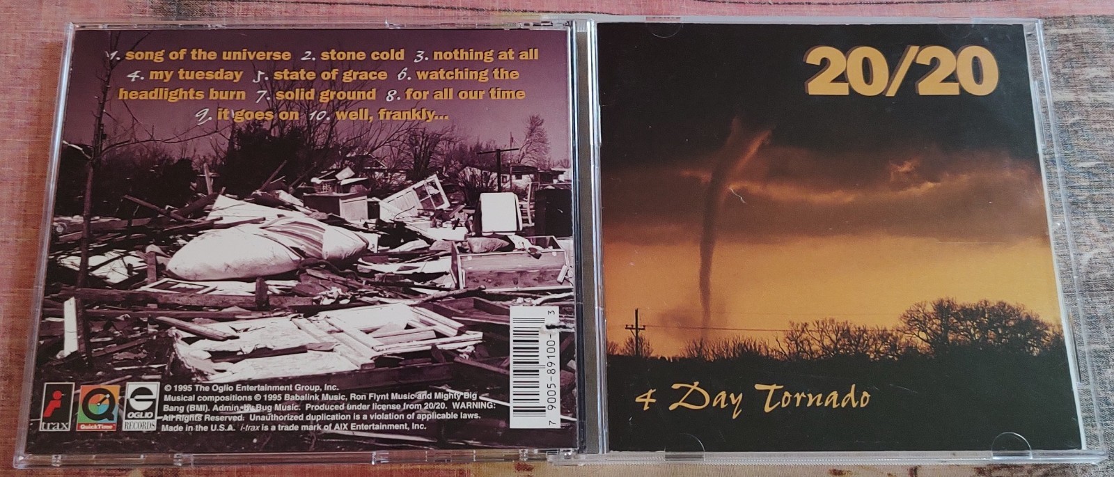 20/20 – 4 Day Tornado - 1995 Oglio Records – OGL 89100-2 - HOLLYWOOD POWER POP