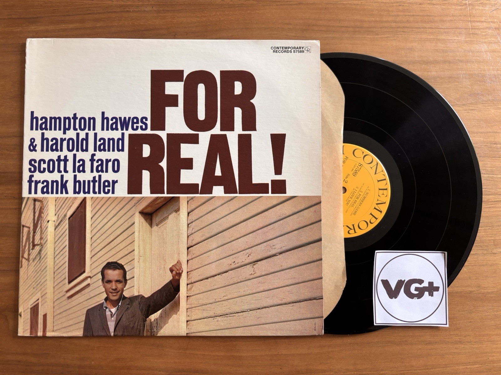 Hampton Hawes, For Real, 1970\'s Contemporary Stereo, S7589, VG+