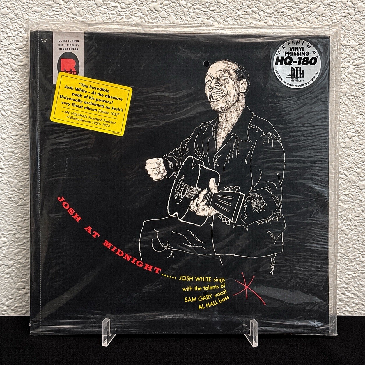 JOSH WHITE Josh At Midnight Vinyl LP 180g SEALED Blues Ramseur