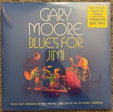 Gary Moore - Blues For Jimi Mercury Live 2012 LP Turquoise Blue Vinyl Sealed picture